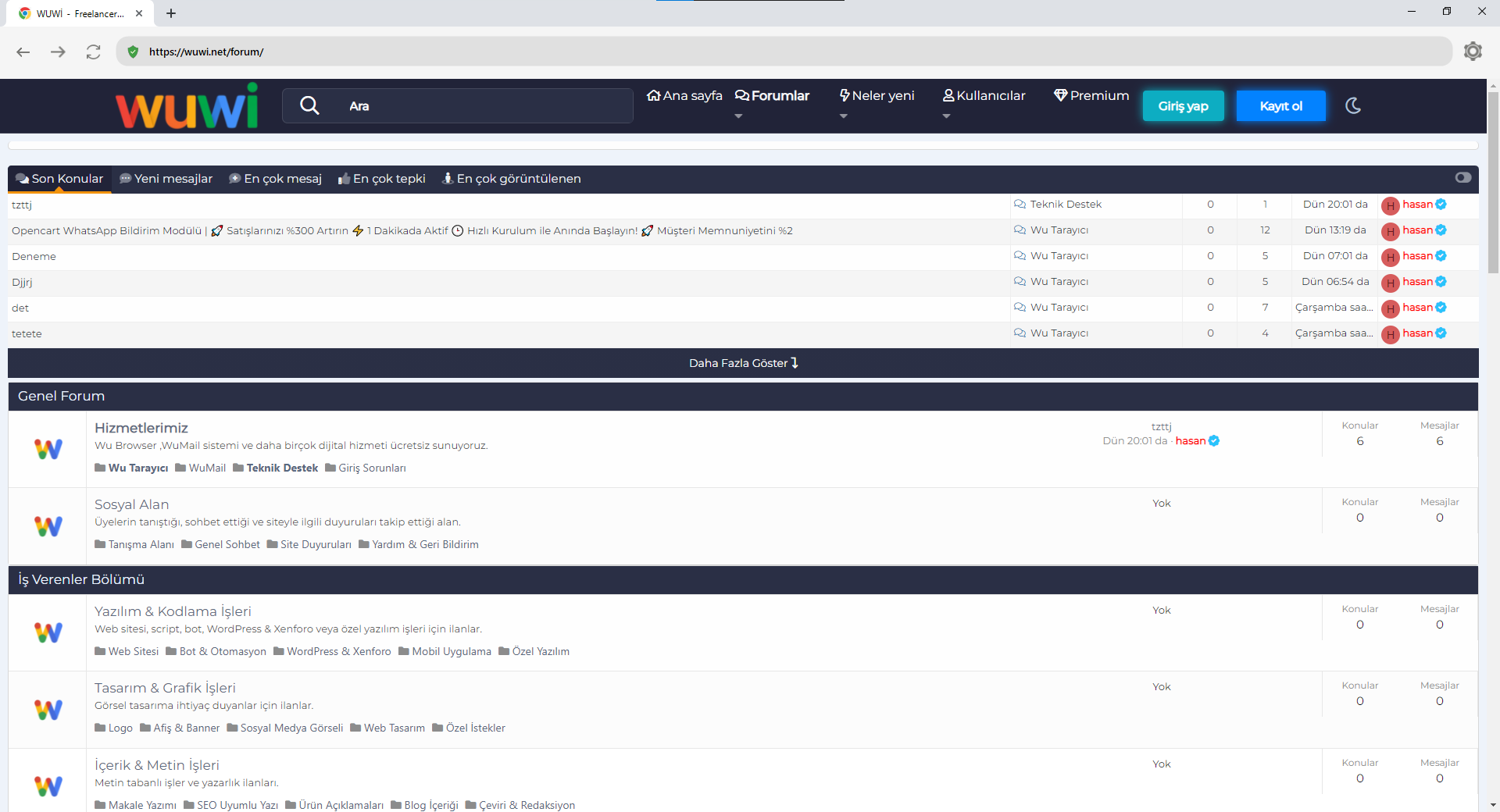 WUWI Browser önizleme