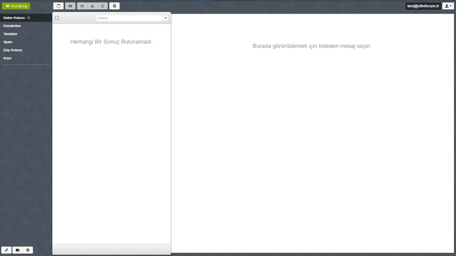 WUWI Mail ekran görüntüsü